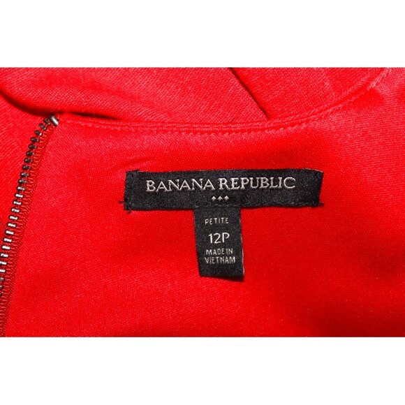 nwot BANANA REPUBLIC Midi Pencil Dress in Terracotta - Size 12P - Picture 7 of 7